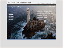 Tablet Screenshot of carlsenlaw.com